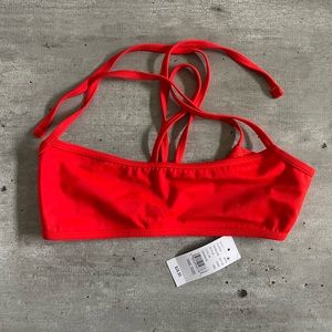 NWT | LA Hearts Tie Back Bralette Bikini Top | Red | S